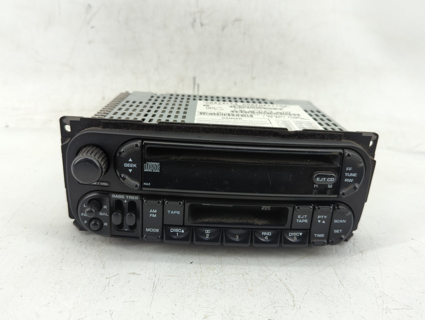 2002-2007 Dodge Caravan Radio AM FM Cd Player Receiver Replacement P/N:P05091605AC Fits Fits 2002 2003 2004 2005 2006 2007 O