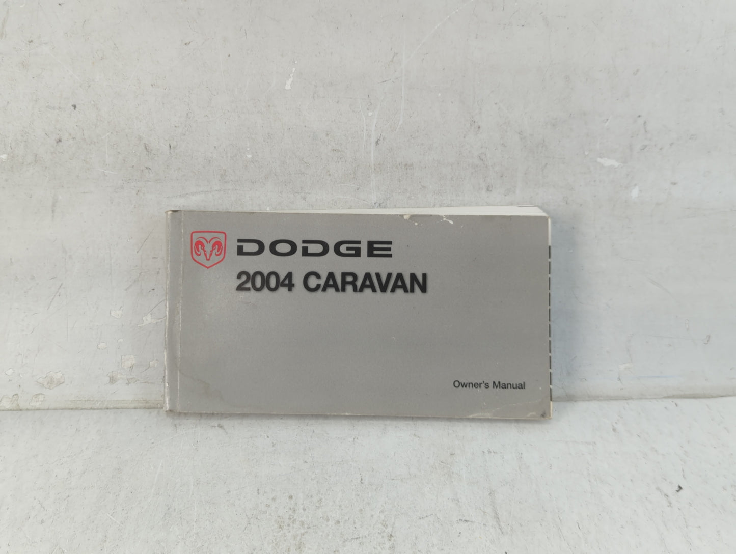 2004 Dodge Caravan Owners Manual Book Guide P/N:81-226-0418 OEM Used Auto Parts - Oemusedautoparts1.com