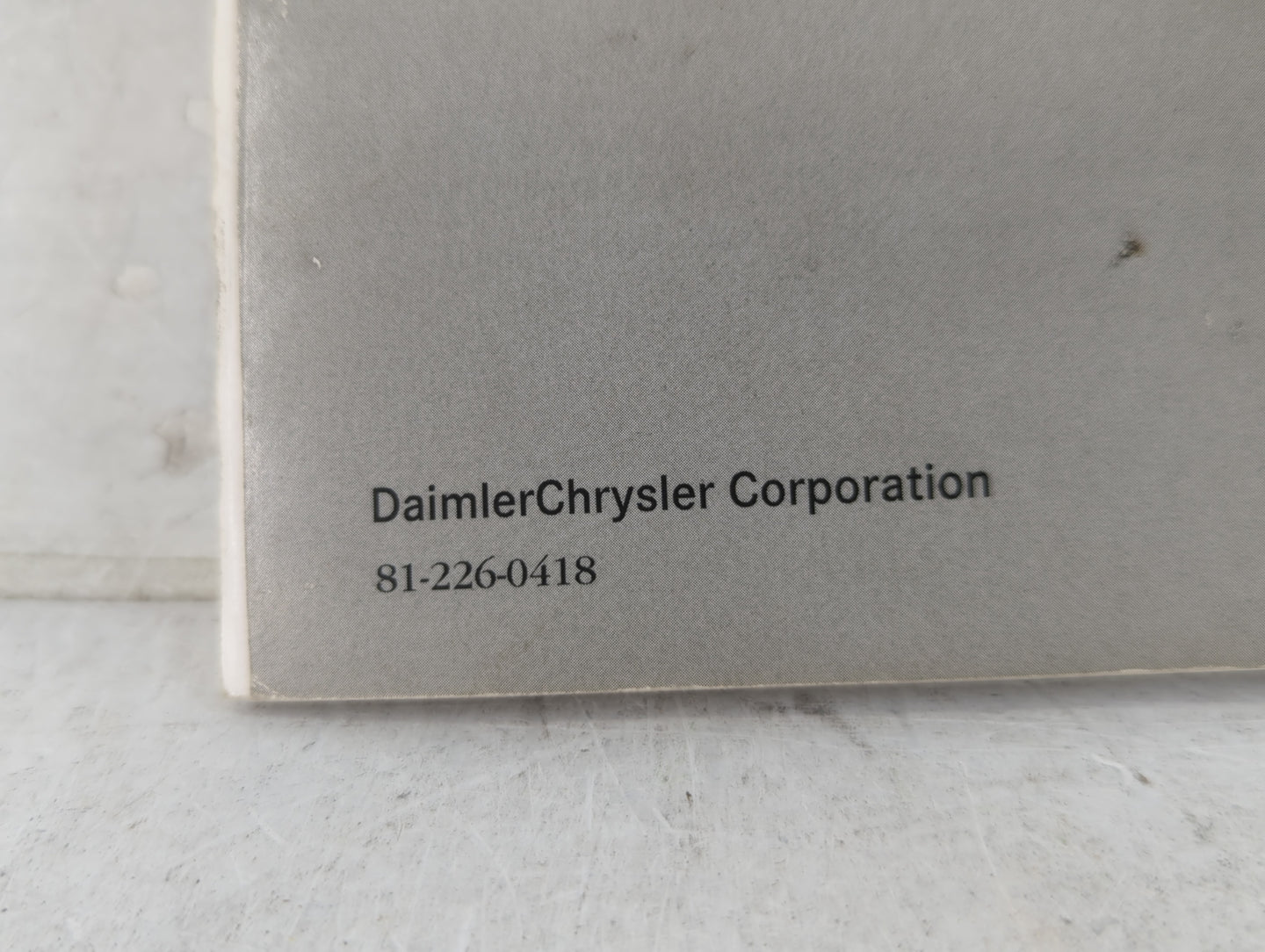 2004 Dodge Caravan Owners Manual Book Guide P/N:81-226-0418 OEM Used Auto Parts - Oemusedautoparts1.com