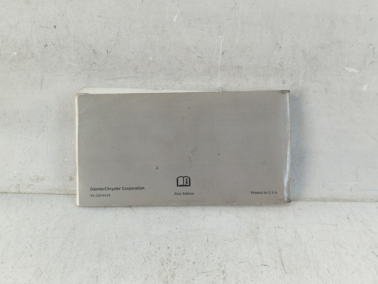 2004 Dodge Caravan Owners Manual Book Guide P/N:81-226-0418 OEM Used Auto Parts - Oemusedautoparts1.com