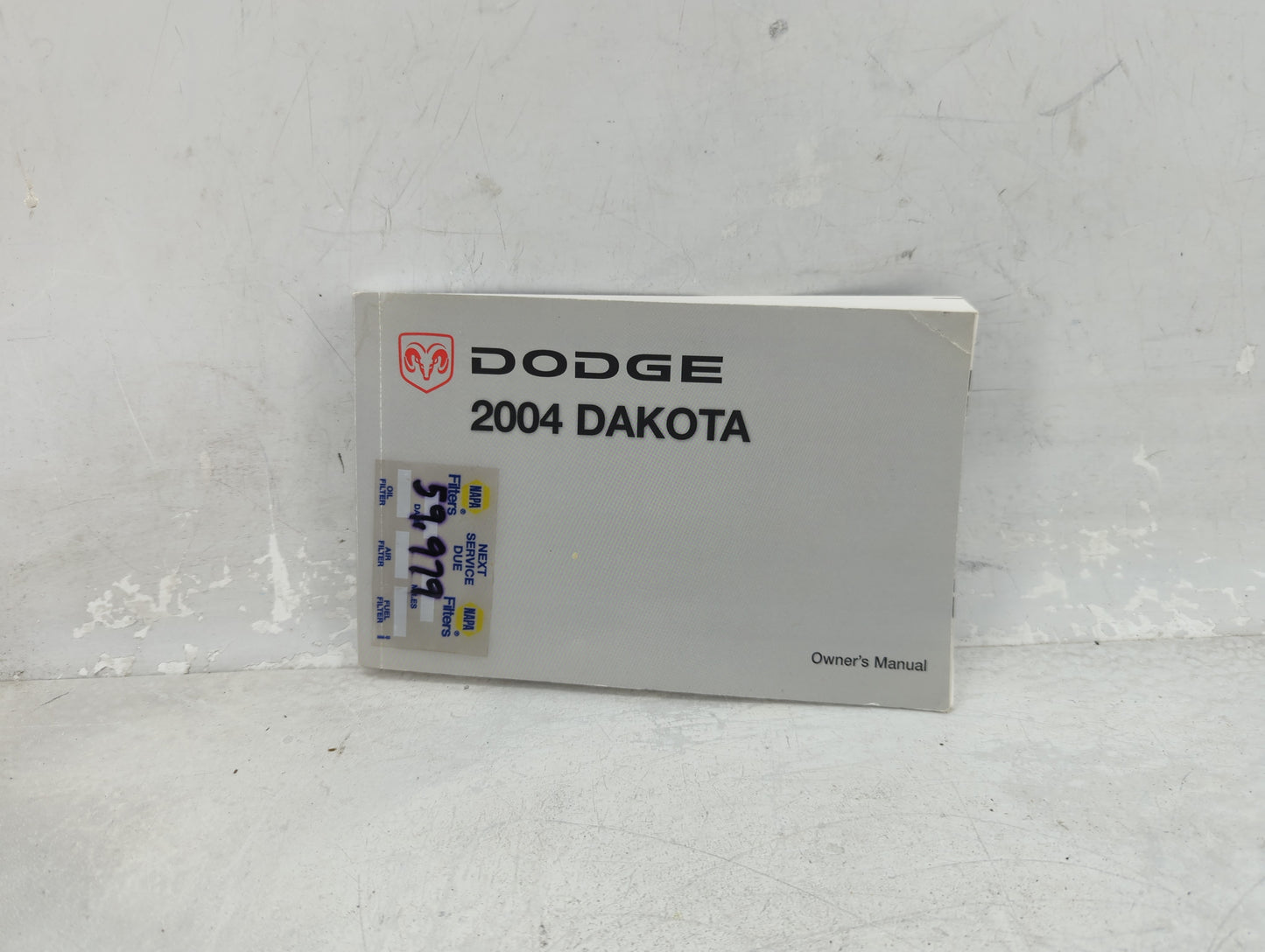 2004 Dodge Dakota Owners Manual Book Guide OEM Used Auto Parts - Oemusedautoparts1.com