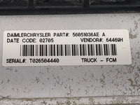 2004 Dodge Ram PCM Engine Control Computer ECU ECM PCU OEM P/N:56051036AE Fits OEM Used Auto Parts - Oemusedautoparts1.com