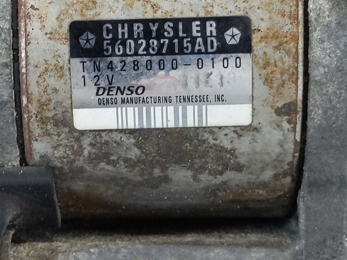 2002-2004 Dodge Ram 1500 Car Starter Motor Solenoid OEM P/N:TN428000-0100 56028715AD Fits Fits 2002 2003 2004 OEM Used Auto 