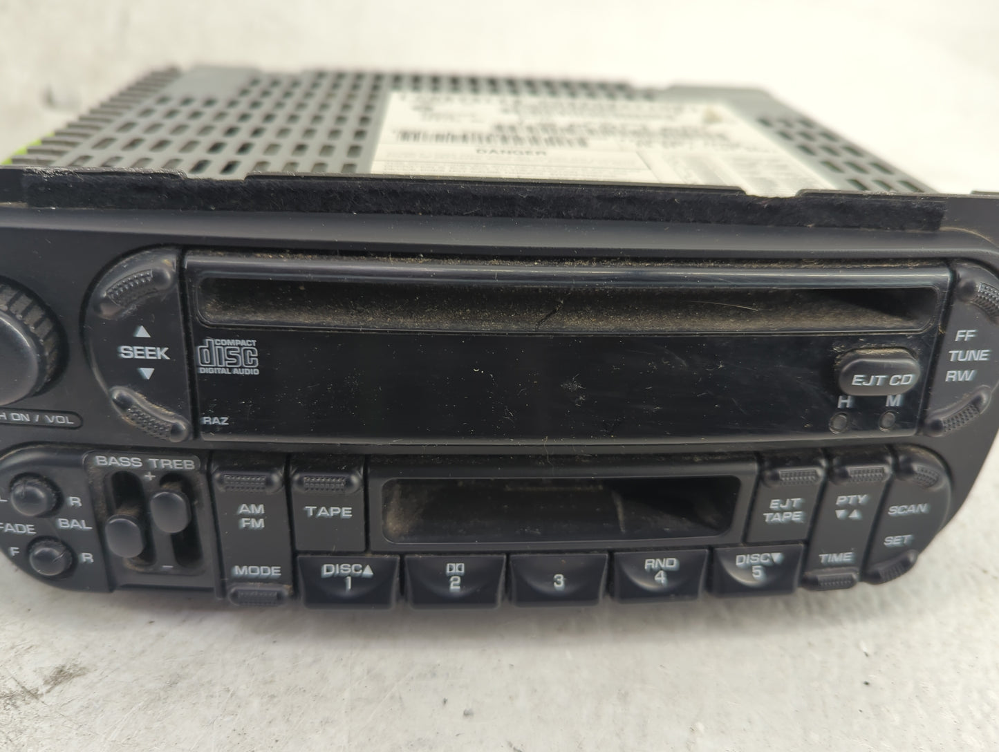 2002-2005 Dodge Ram 1500 Radio AM FM Cd Player Receiver Replacement Fits Fits 2002 2003 2004 2005 2006 2007 2008 2009 2010 O