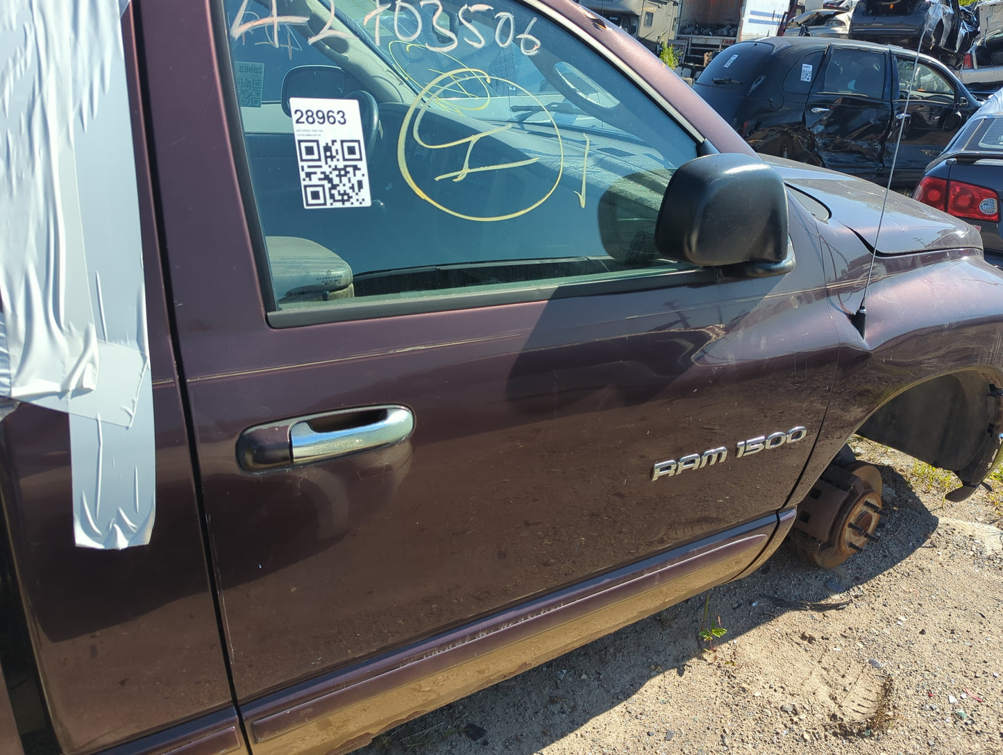 2003-2008 Dodge Ram 1500 Passenger Front Door Oem - Oemusedautoparts1.com