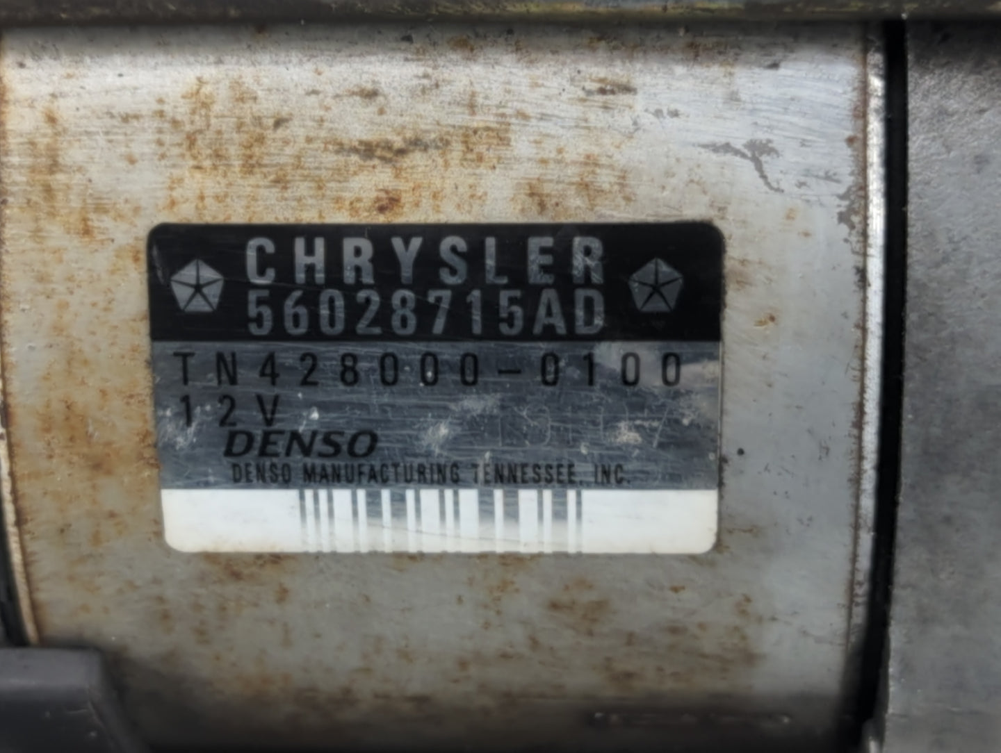 2002-2004 Dodge Ram 1500 Car Starter Motor Solenoid OEM P/N:56028715AD Fits Fits 2002 2003 2004 OEM Used Auto Parts - Oemuse