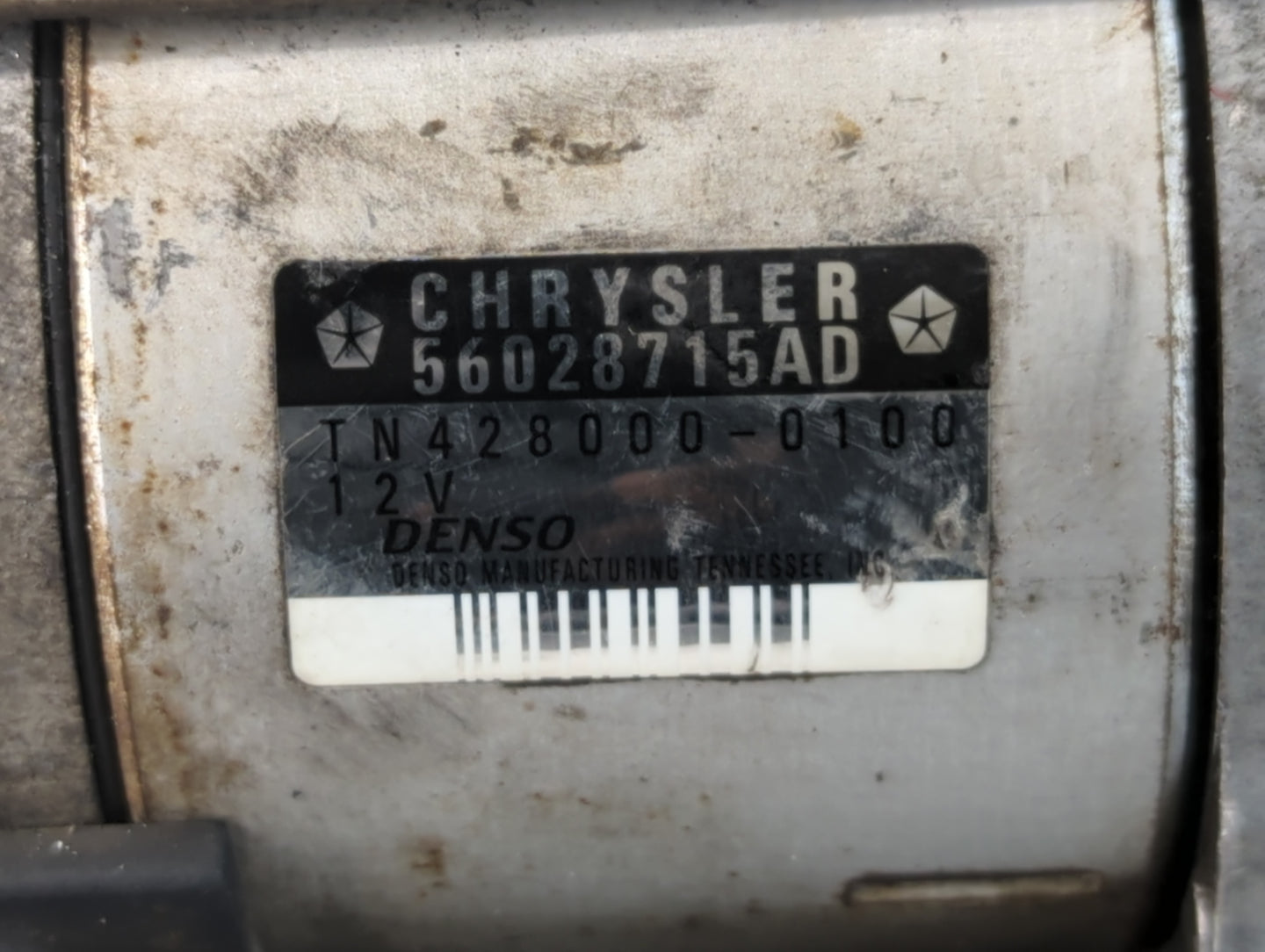 2002-2004 Dodge Ram 1500 Car Starter Motor Solenoid OEM P/N:TN428000-0100 56028715AD Fits Fits 2002 2003 2004 OEM Used Auto 