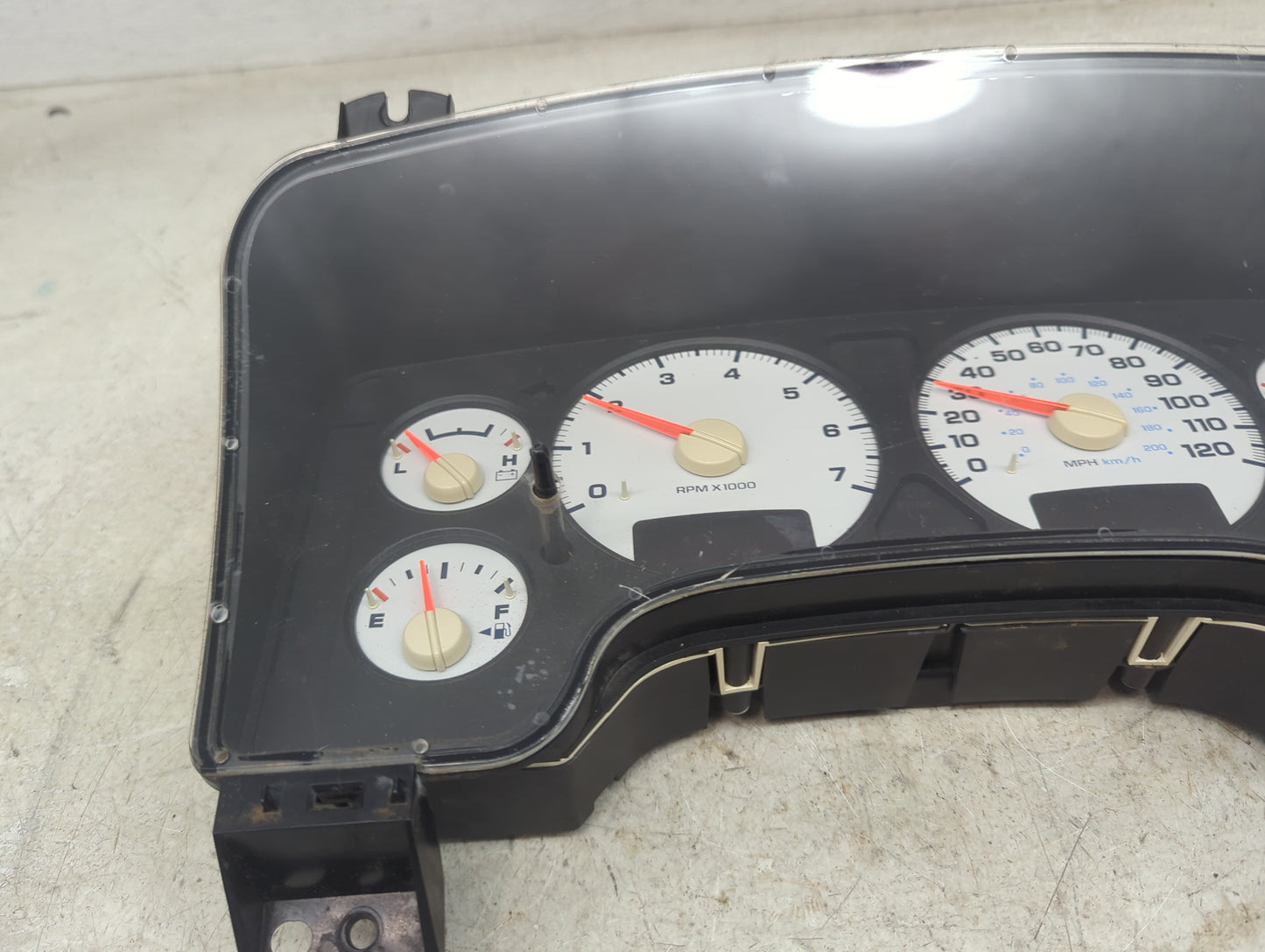 2004-2005 Dodge Ram 2500 Instrument Cluster Speedometer Gauges P/N:P56051101AE 56051101AE Miles: Fits Fits 2004 2005 OEM Use