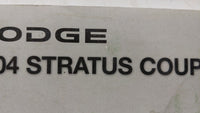 2004 Dodge Stratus Owners Manual Book Guide OEM Used Auto Parts - Oemusedautoparts1.com