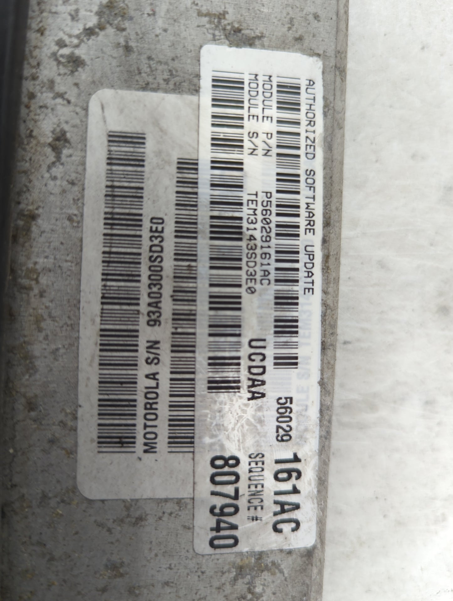 2004 Dodge Ram 1500 PCM Engine Control Computer ECU ECM PCU OEM P/N:P56029161AC 56029161AC Fits OEM Used Auto Parts - Oemuse
