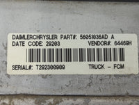 2002-2005 Dodge Ram 1500 Body Control Module Bcm Inner Cabin Fuse Box 1443195 - Oemusedautoparts1.com