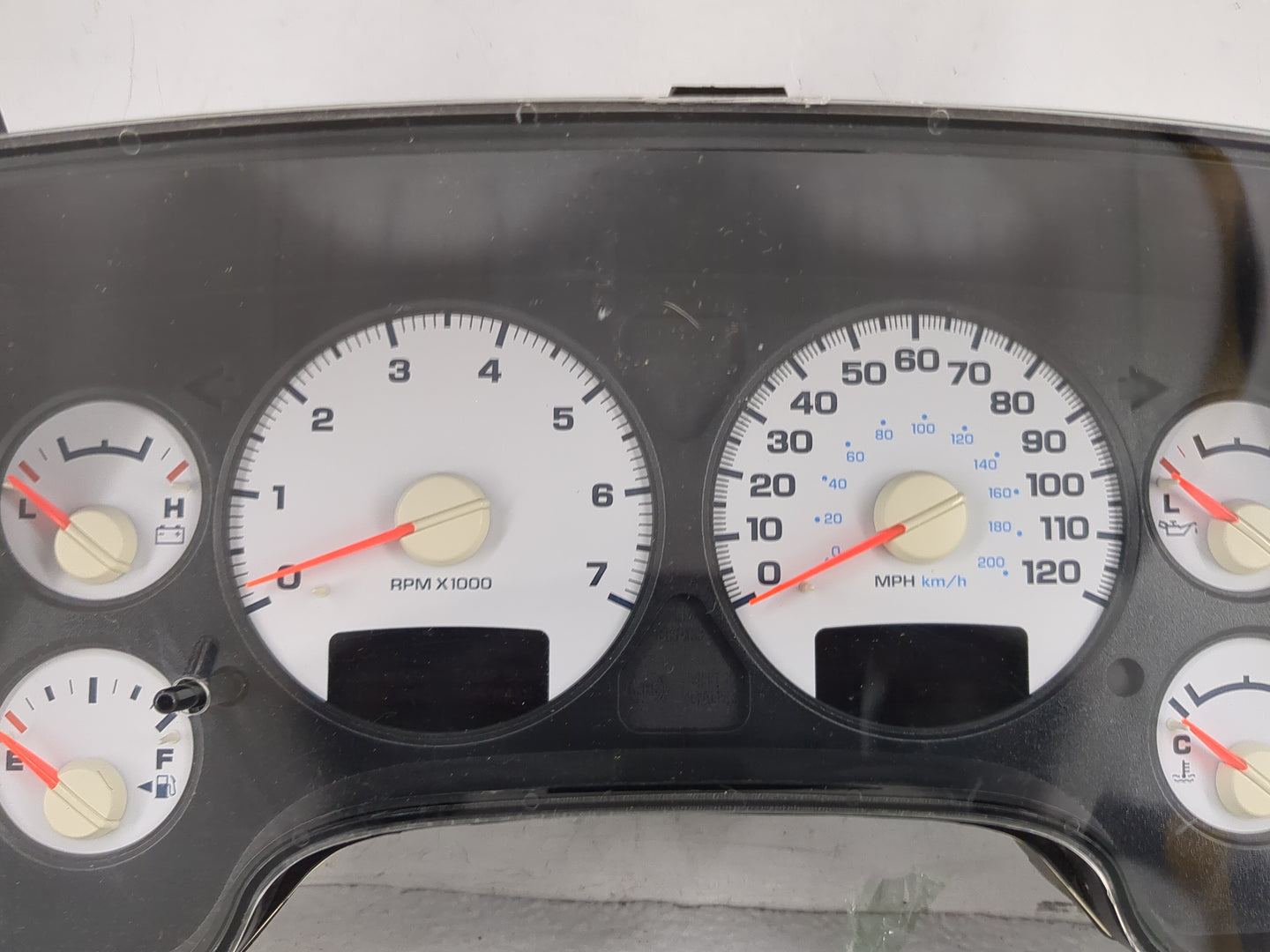 2003 Dodge Ram 1500 Instrument Cluster Speedometer Gauges P/N:P56045755AB 26013083HZ Miles: Fits OEM Used Auto Parts - Oemus