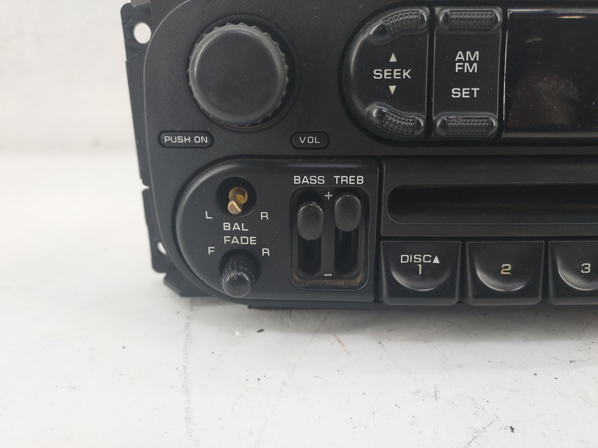 2004 Dodge Ram 1500 Radio AM FM Cd Player Receiver Replacement P/N:P05091556AH Fits Fits 2002 2003 2005 2006 OEM Used Auto P