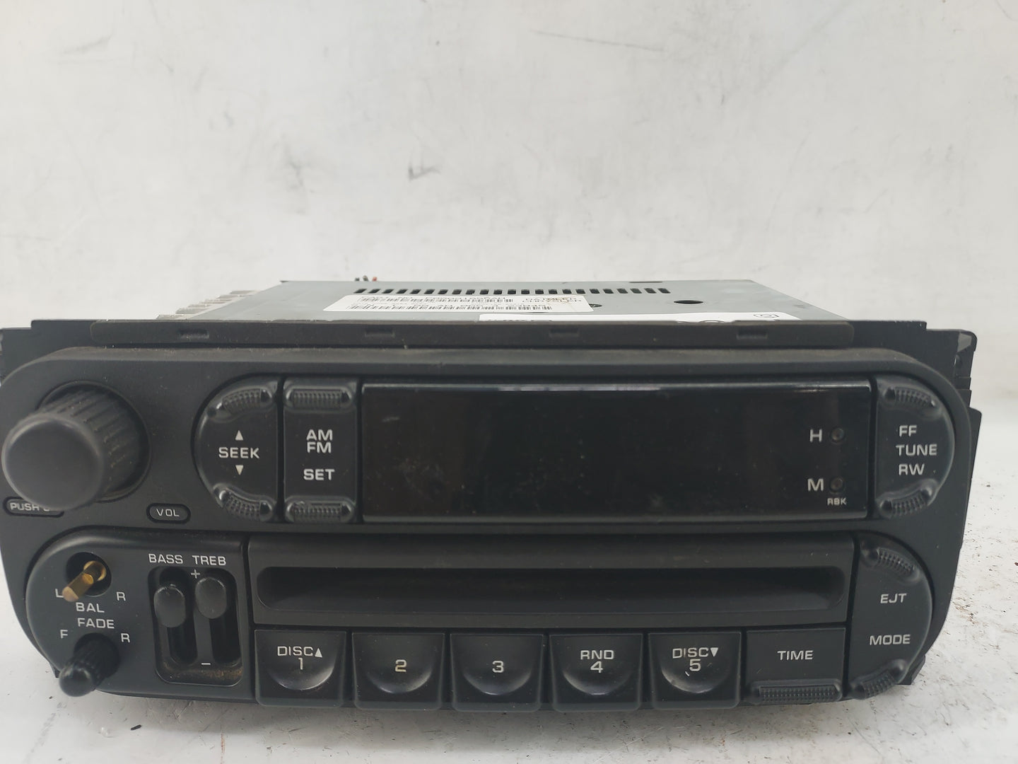 2004 Dodge Ram 1500 Radio AM FM Cd Player Receiver Replacement P/N:P05091556AH Fits Fits 2002 2003 2005 2006 OEM Used Auto P