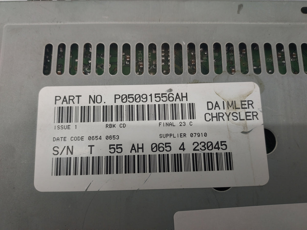 2004 Dodge Ram 1500 Radio AM FM Cd Player Receiver Replacement P/N:P05091556AH Fits Fits 2002 2003 2005 2006 OEM Used Auto P