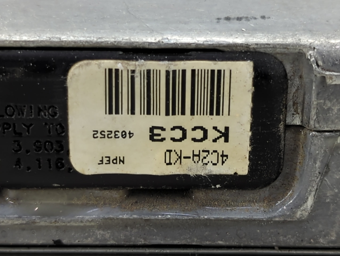 2004 Ford E250 PCM Engine Control Computer ECU ECM PCU OEM P/N:4C2A-12A650-KD MLC-498A Fits OEM Used Auto Parts - Oemusedaut