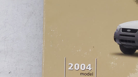 2004 Ford Escape Owners Manual Book Guide OEM Used Auto Parts
