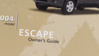 2004 Ford Escape Owners Manual Book Guide OEM Used Auto Parts - Oemusedautoparts1.com