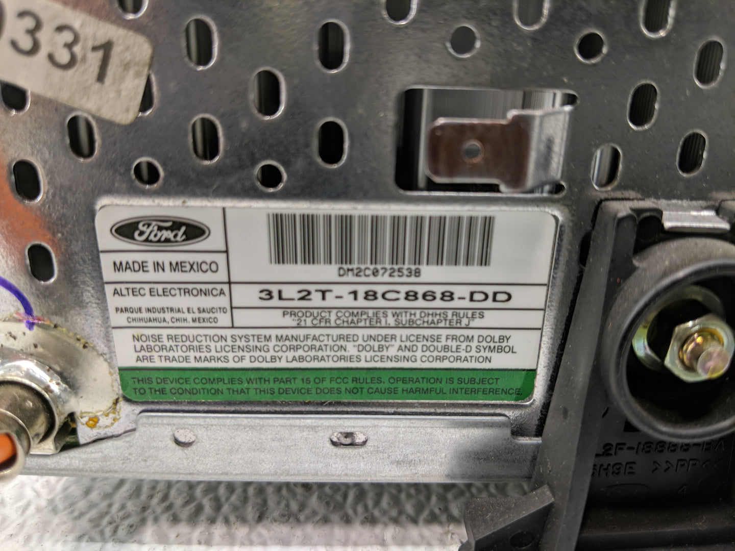2002-2005 Ford Explorer Radio AM FM Cd Player Receiver Replacement P/N:3L2T-18C868-DD Fits Fits 2001 2002 2003 2004 2005 OEM