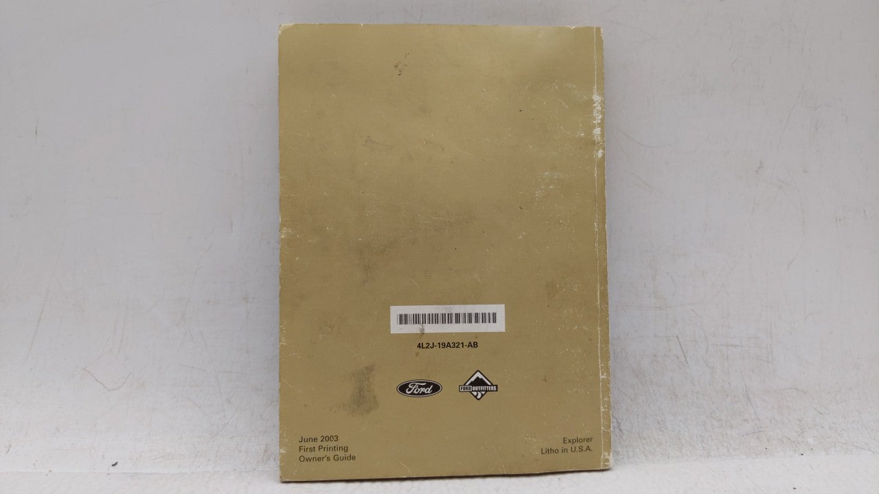 2004 Ford Explorer Owners Manual Book Guide OEM Used Auto Parts - Oemusedautoparts1.com
