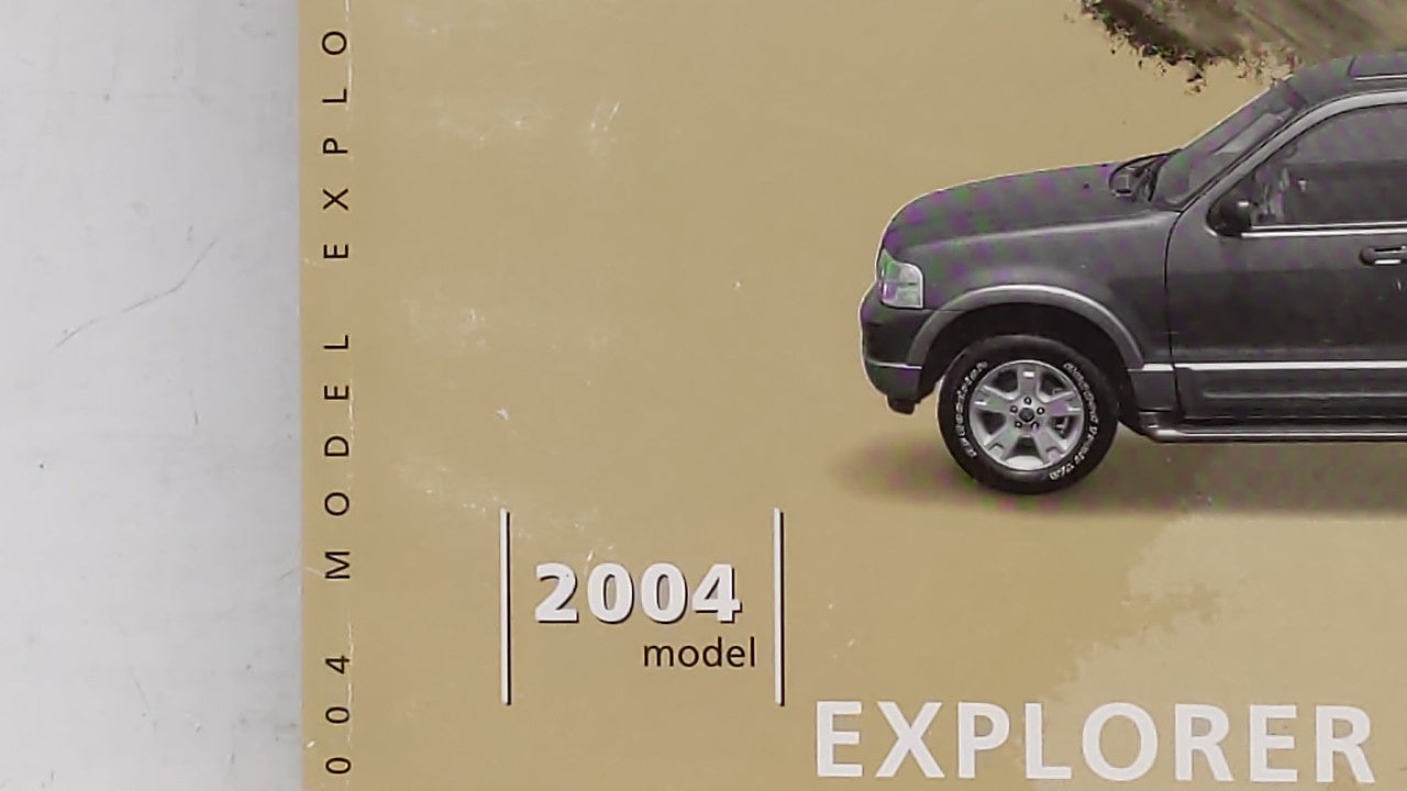 2004 Ford Explorer Owners Manual Book Guide OEM Used Auto Parts - Oemusedautoparts1.com