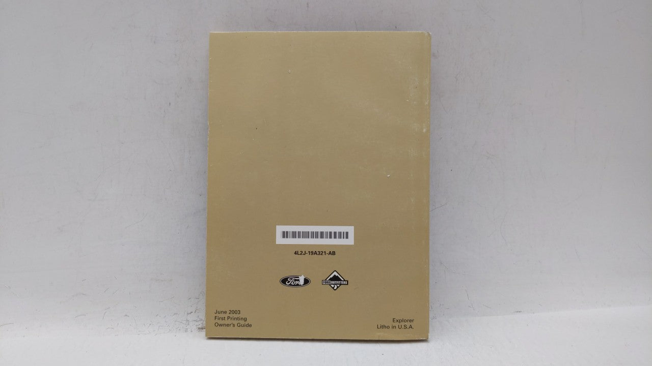 2004 Ford Explorer Owners Manual Book Guide OEM Used Auto Parts - Oemusedautoparts1.com