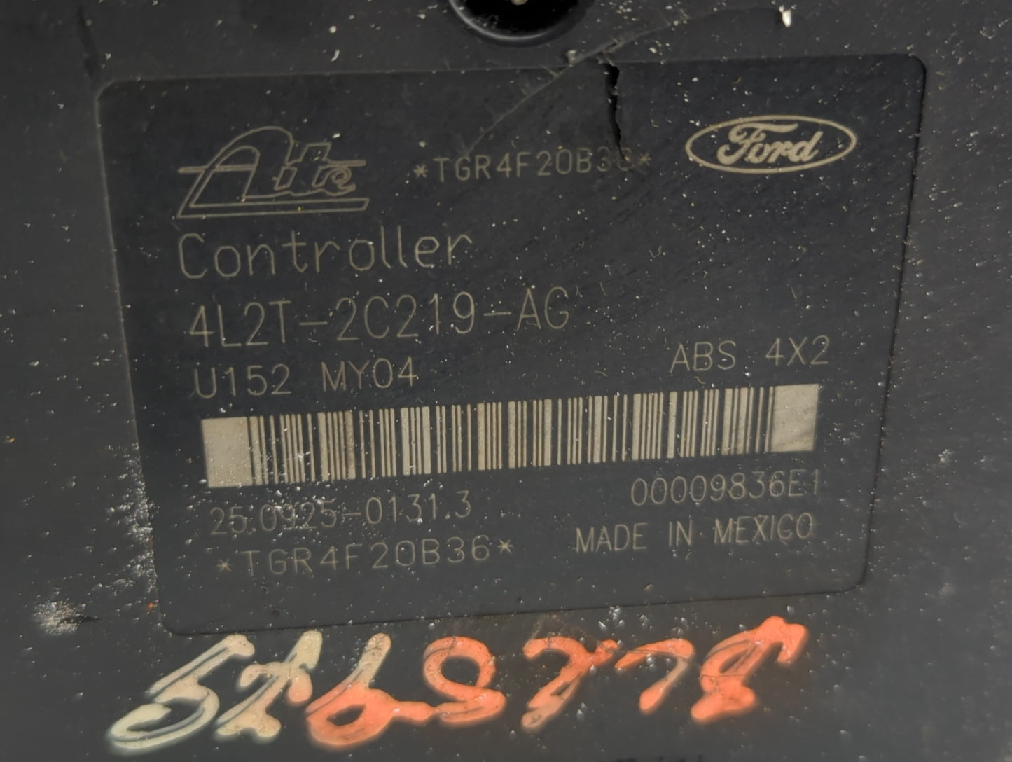2004 Ford Explorer ABS Pump Control Module Replacement P/N:4L2T-2C219-AG Fits OEM Used Auto Parts - Oemusedautoparts1.com
