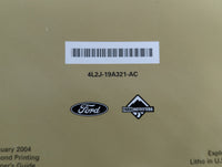 2004 Ford Explorer Owners Manual Book Guide P/N:4L2J-19A321-AC OEM Used Auto Parts - Oemusedautoparts1.com