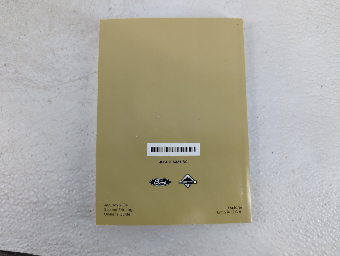 2004 Ford Explorer Owners Manual Book Guide P/N:4L2J-19A321-AC OEM Used Auto Parts - Oemusedautoparts1.com