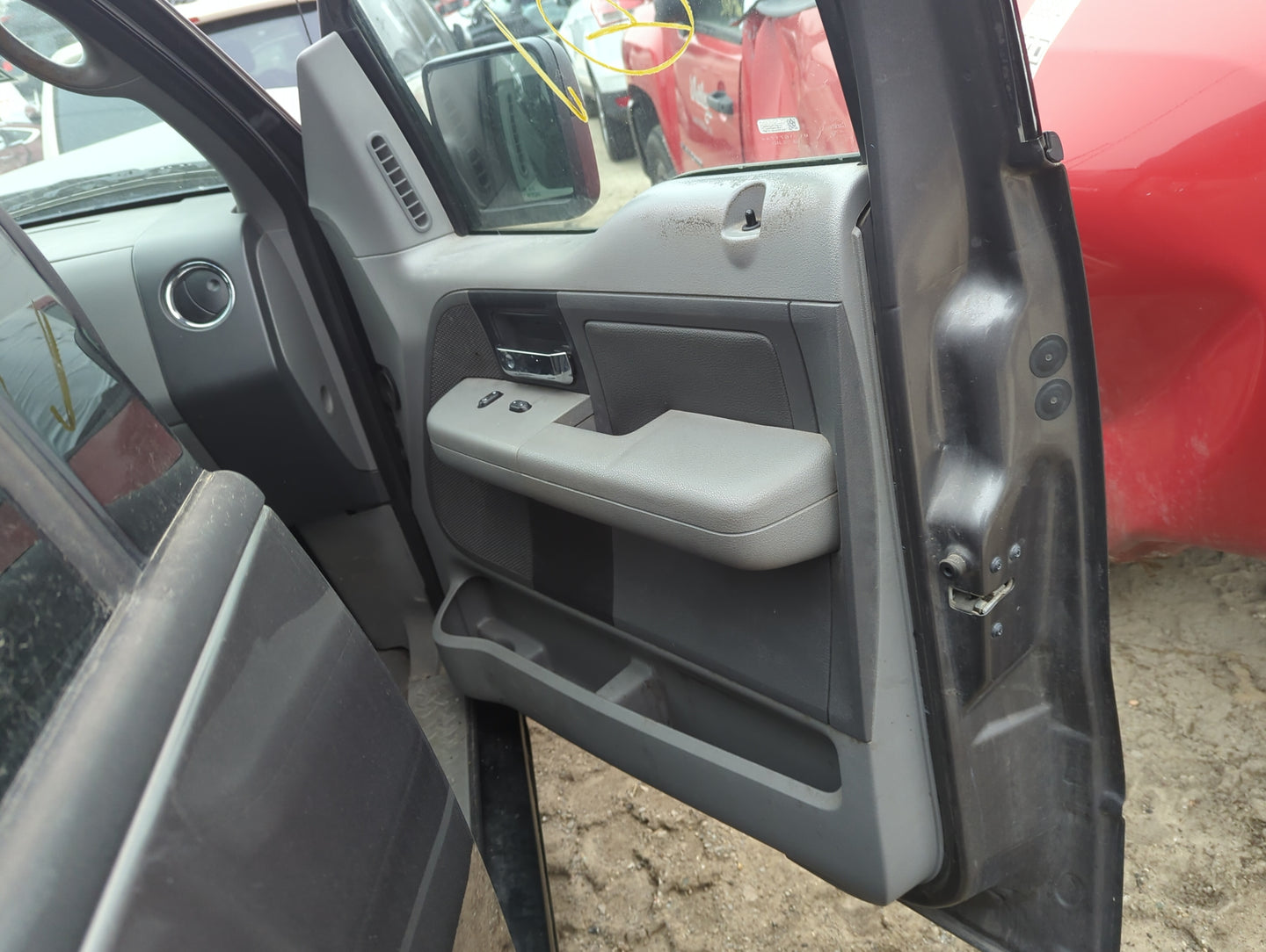 2004 Ford F-150 Front Right Passenger Interior Door Panel Trim - Oemusedautoparts1.com