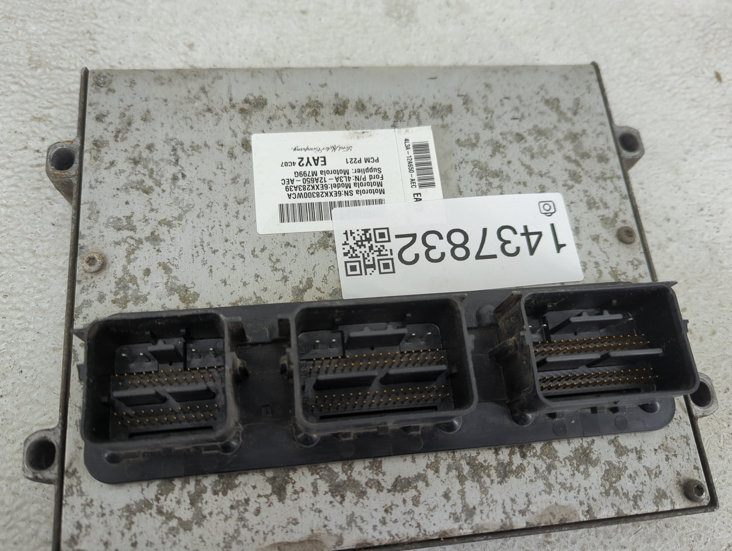 2004 Ford F-150 PCM Engine Control Computer ECU ECM PCU OEM P/N:4L3A-12A650-AEC 6EXK283A39, 6EXK28300WCA, M799G Fits OEM Use