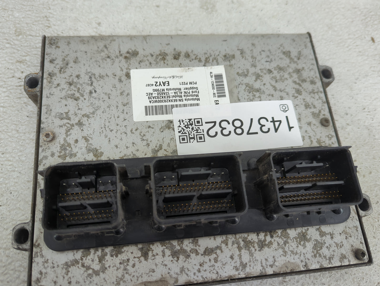 2004 Ford F-150 PCM Engine Control Computer ECU ECM PCU OEM P/N:4L3A-12A650-AEC 6EXK283A39, 6EXK28300WCA, M799G Fits OEM Use