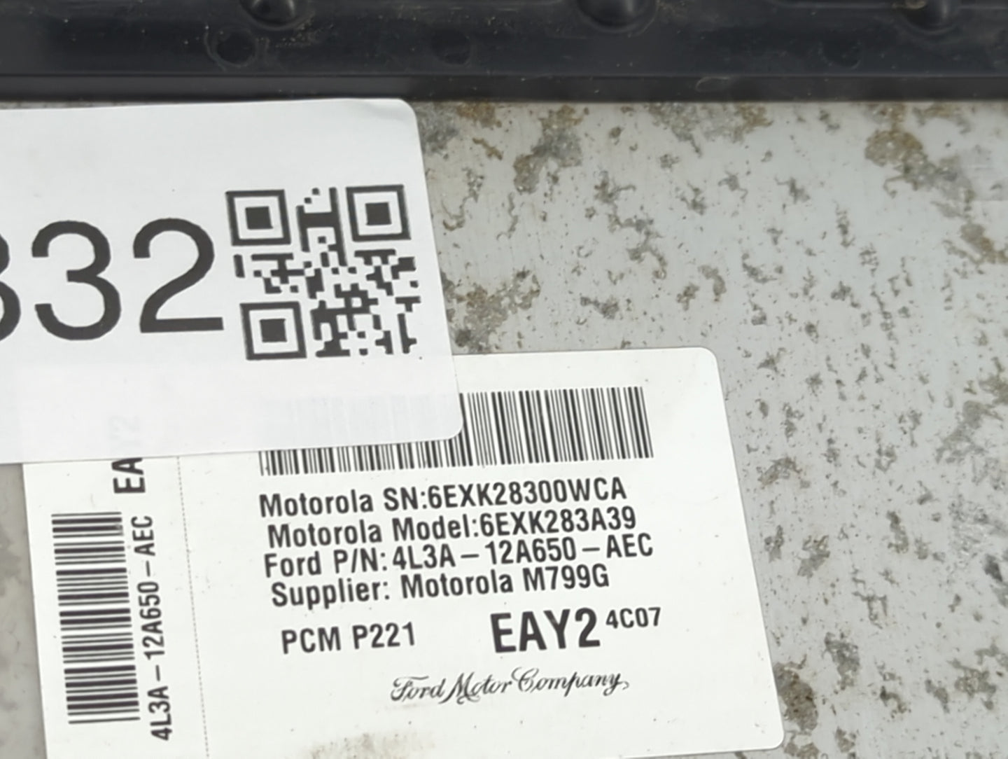2004 Ford F-150 PCM Engine Control Computer ECU ECM PCU OEM P/N:4L3A-12A650-AEC 6EXK283A39, 6EXK28300WCA, M799G Fits OEM Use
