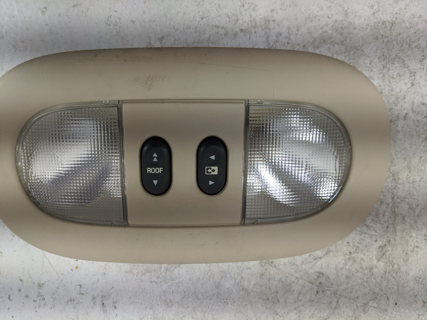 2004 Ford F-150 Overhead Roof Console Tan - Oemusedautoparts1.com
