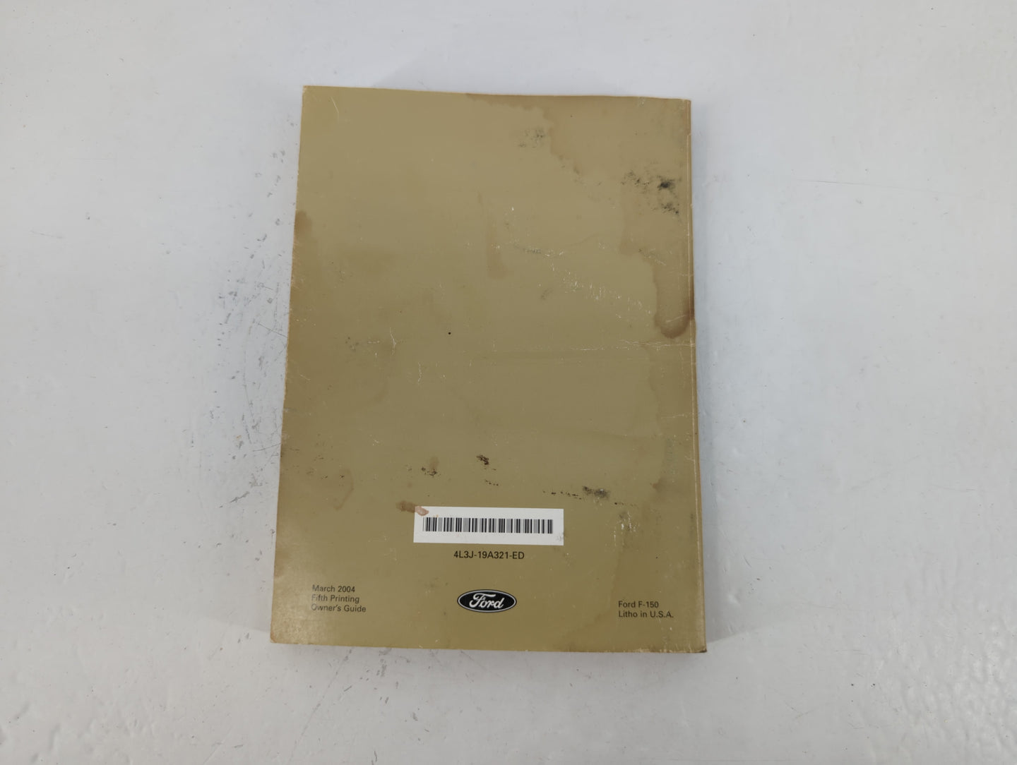 2004 Ford F-150 Owners Manual Book Guide P/N:4L3J-19A321-ED OEM Used Auto Parts - Oemusedautoparts1.com