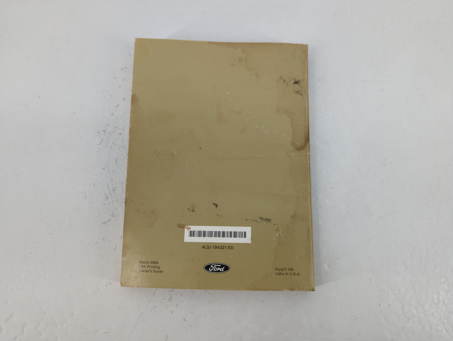 2004 Ford F-150 Owners Manual Book Guide P/N:4L3J-19A321-ED OEM Used Auto Parts - Oemusedautoparts1.com