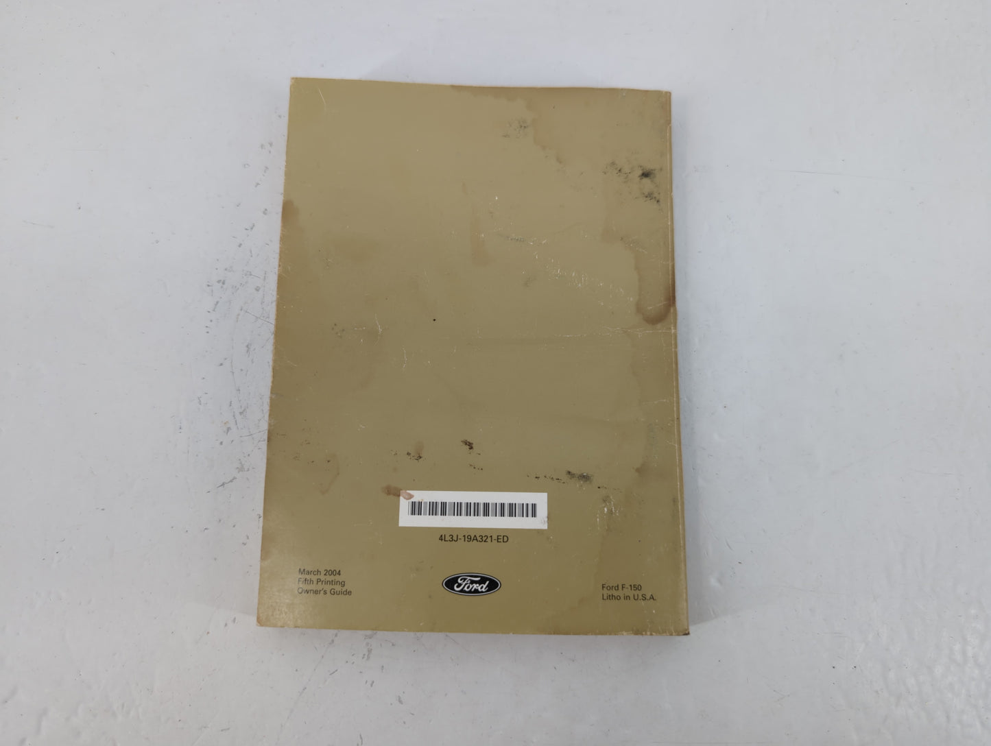 2004 Ford F-150 Owners Manual Book Guide P/N:4L3J-19A321-ED OEM Used Auto Parts - Oemusedautoparts1.com