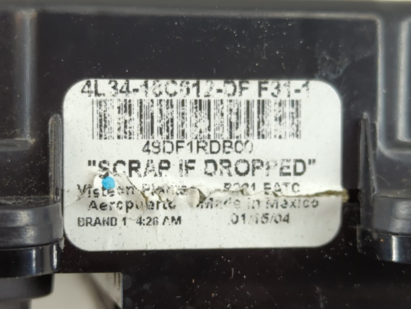2004 Ford F-150 Climate Control Module Temperature AC/Heater Replacement P/N:49DF1RDB00 4L34-18C612- Fits OEM Used Auto Part