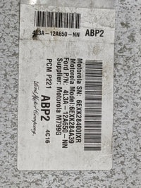 2004 Ford F150 PCM Engine Control Computer ECU ECM PCU OEM P/N:4L3A-12A650-NN 6EXK28400IXR, 6EXK284A39 Fits OEM Used Auto Pa