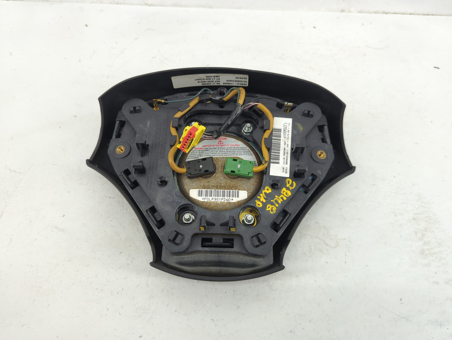 2002-2004 Ford Focus Air Bag Driver Left Steering Wheel Mounted - Oemusedautoparts1.com