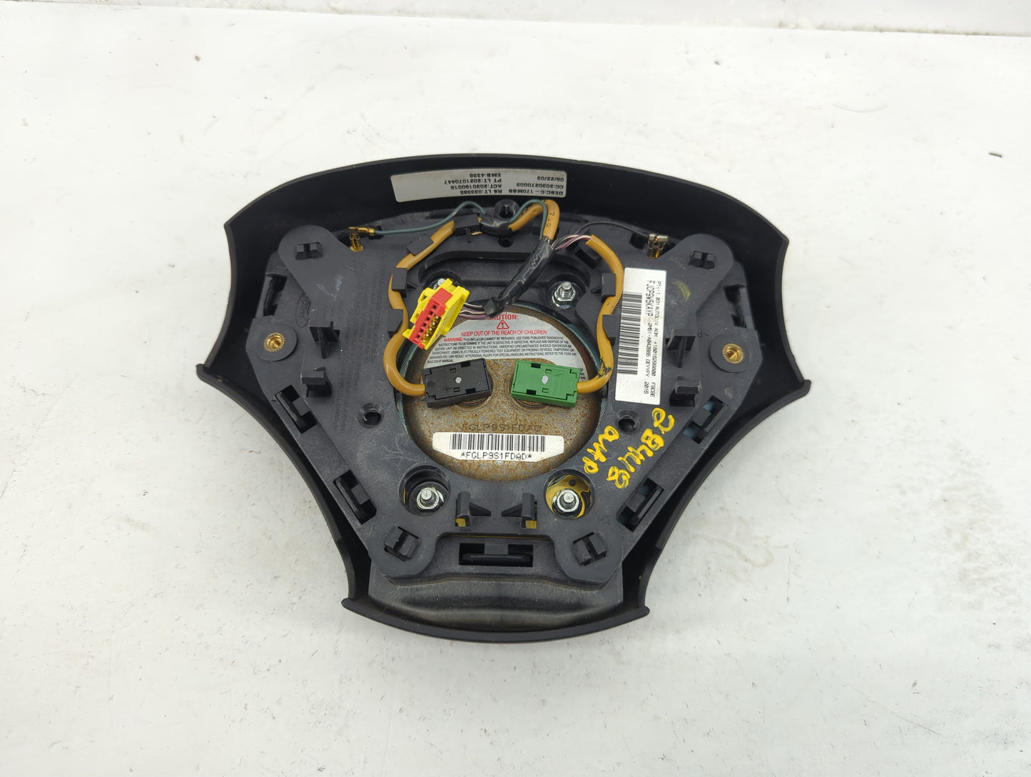2002-2004 Ford Focus Air Bag Driver Left Steering Wheel Mounted - Oemusedautoparts1.com