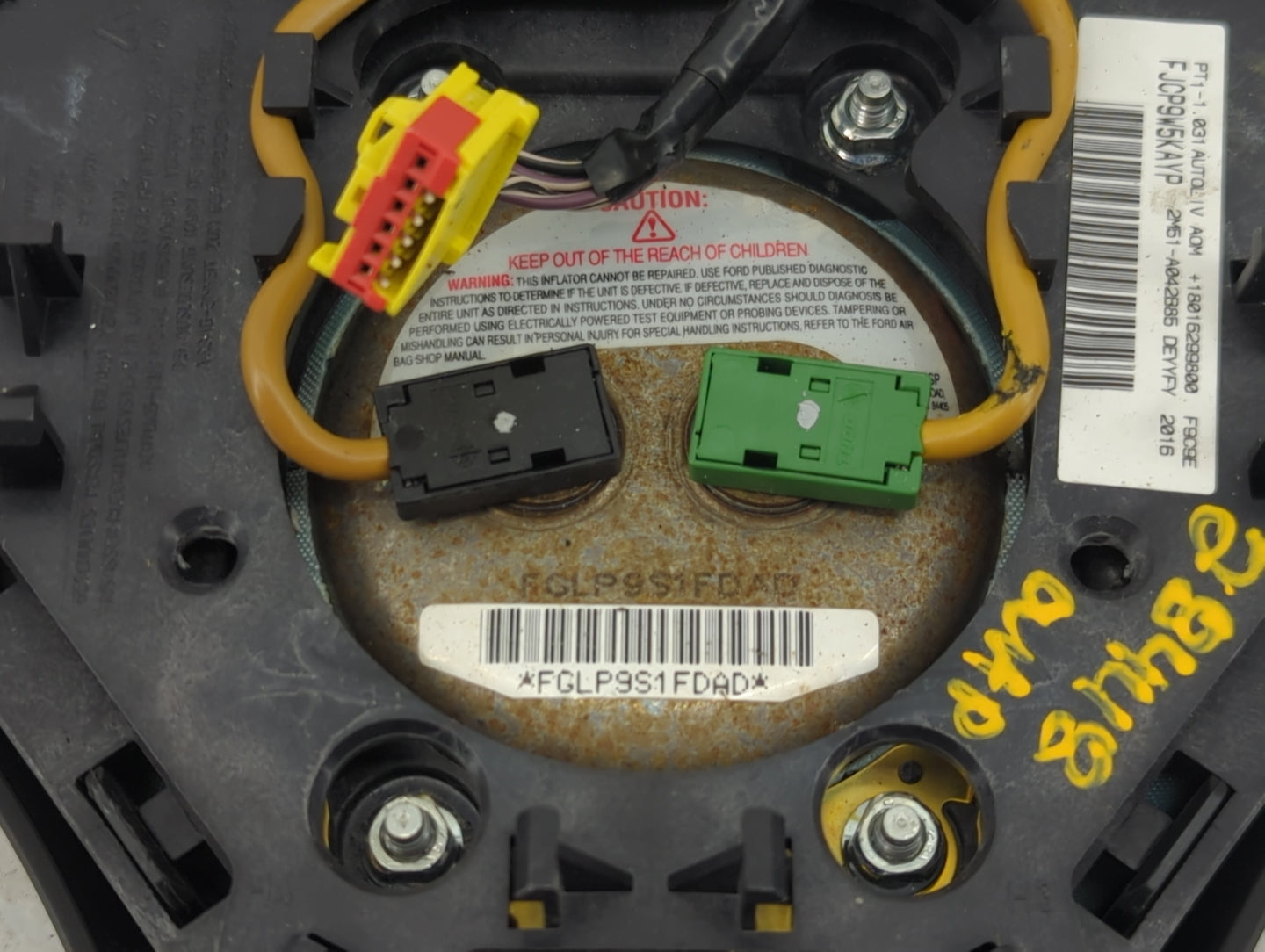 2002-2004 Ford Focus Air Bag Driver Left Steering Wheel Mounted - Oemusedautoparts1.com