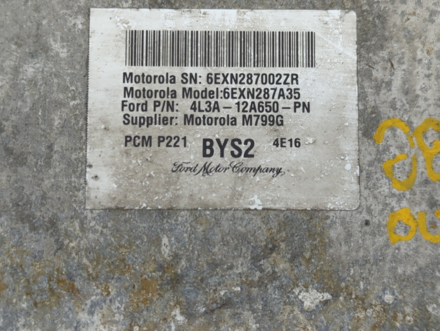 2004 Ford Ford F150 Pickup PCM Engine Control Computer ECU ECM PCU OEM Fits OEM Used Auto Parts - Oemusedautoparts1.com