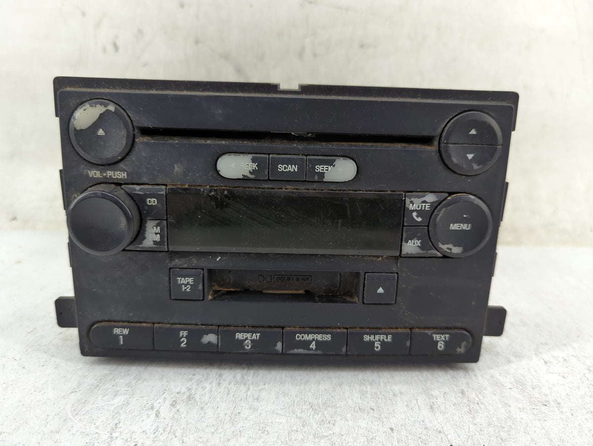 2004-2005 Ford Freestar Radio AM FM Cd Player Receiver Replacement P/N:3F2T-18C868-AH Fits Fits 2004 2005 OEM Used Auto Part