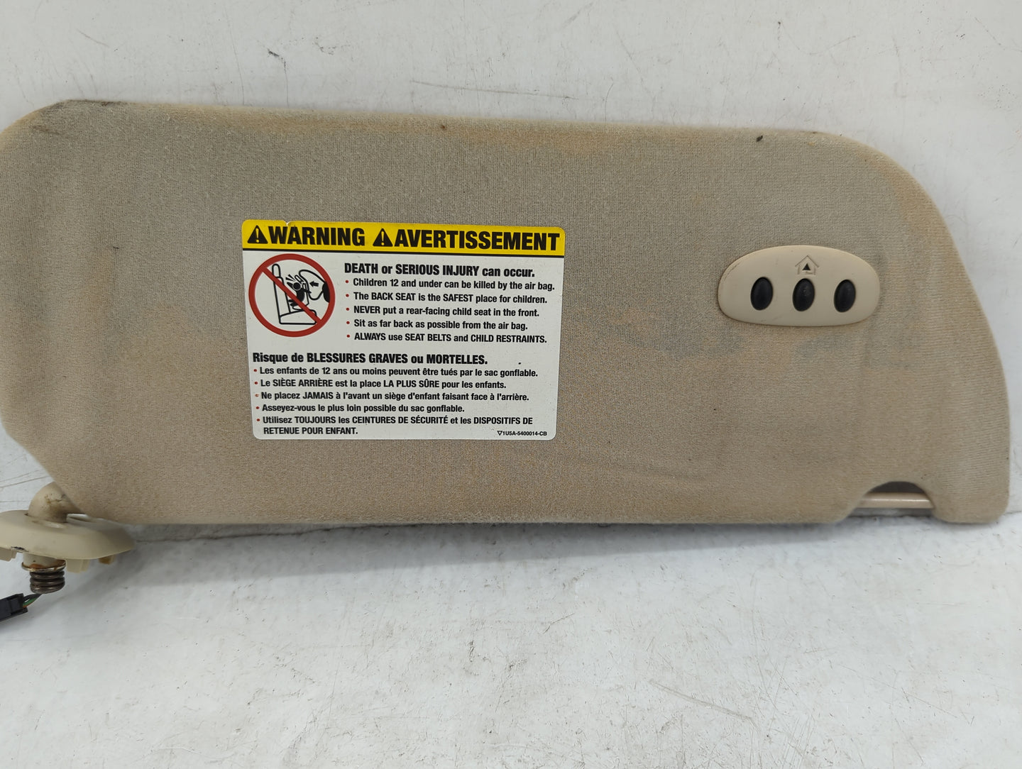 2004 Ford Freestar Sun Visor Shade Replacement Driver Left Mirror Fits OEM Used Auto Parts - Oemusedautoparts1.com