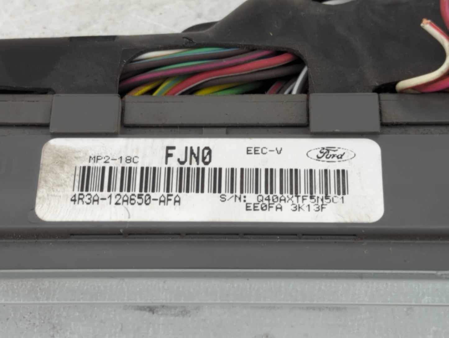 2004 Ford Mustang PCM Engine Control Computer ECU ECM PCU OEM P/N:4R3A-12A650-AFA Fits OEM Used Auto Parts - Oemusedautopart