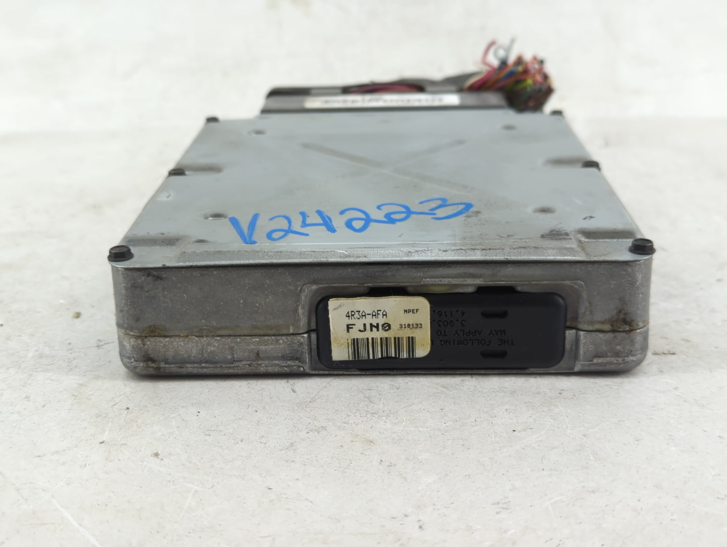 2004 Ford Mustang PCM Engine Control Computer ECU ECM PCU OEM P/N:4R3A-12A650-AFA Fits OEM Used Auto Parts - Oemusedautopart