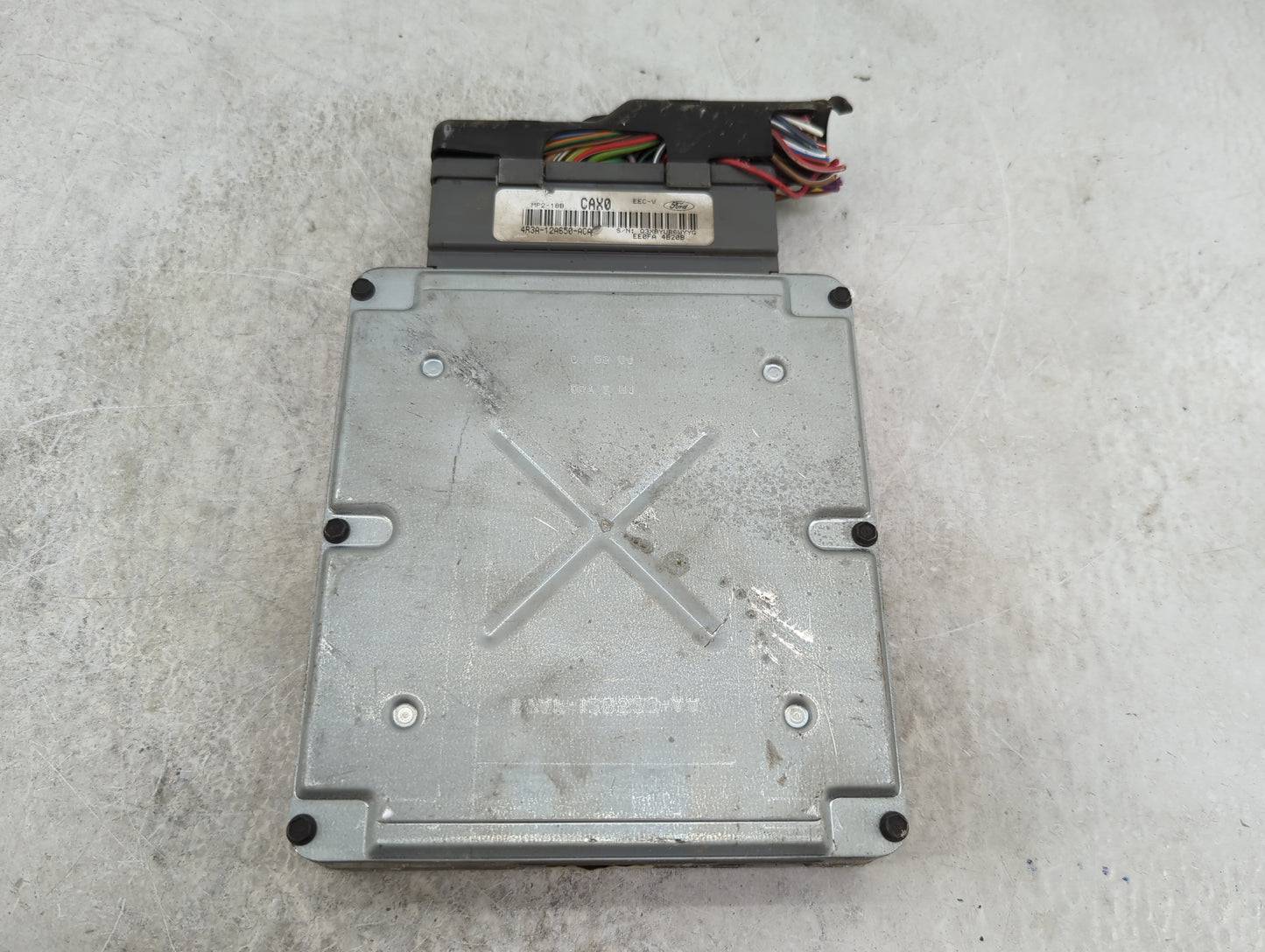 2004 Ford Mustang PCM Engine Control Computer ECU ECM PCU OEM P/N:4R3A-12A650-ACA CAX0 Fits OEM Used Auto Parts - Oemusedaut
