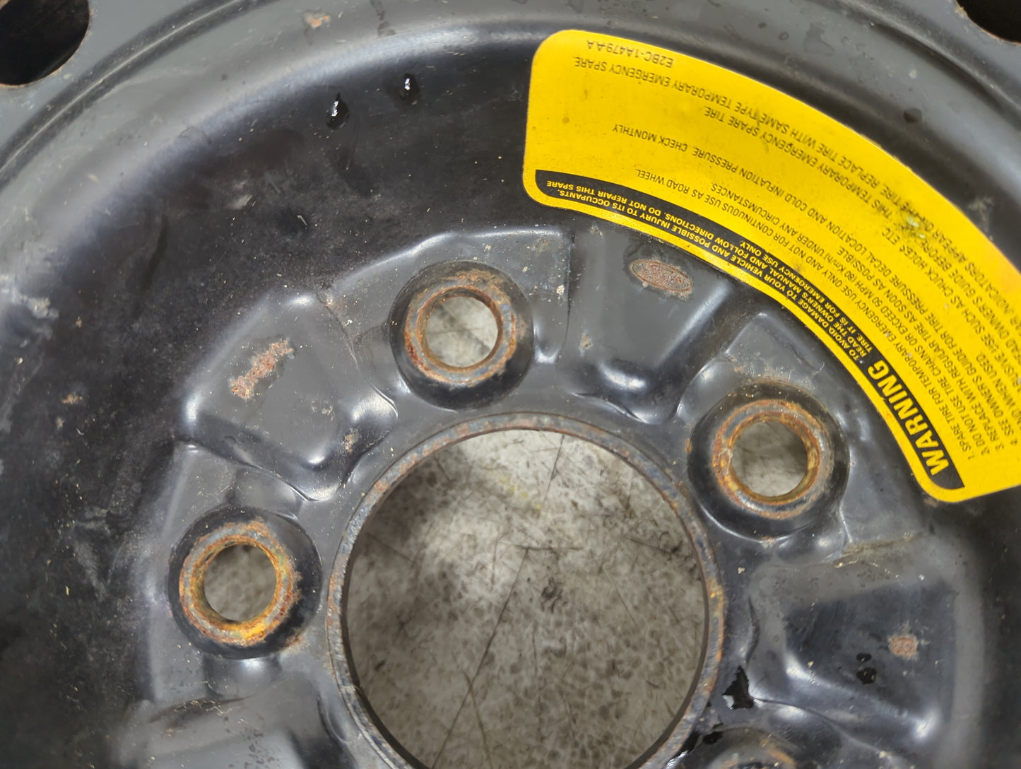 2004 Ford Mustang Spare Donut Tire Wheel Rim Oem - Oemusedautoparts1.com