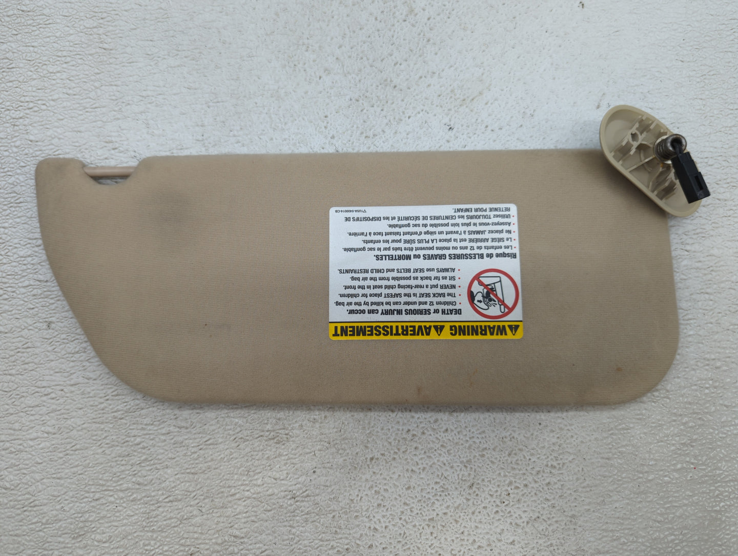2004 Ford Starliner Sun Visor Shade Replacement Driver Left Mirror Fits OEM Used Auto Parts - Oemusedautoparts1.com